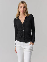 Load image into Gallery viewer, Dream Girl Ruched Button Up