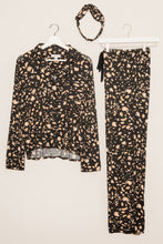 Load image into Gallery viewer, Black Cheetah PJ Set