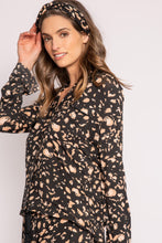 Load image into Gallery viewer, Black Cheetah PJ Set