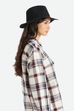 Load image into Gallery viewer, Wesley Fedora - Washed Black