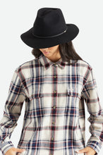 Load image into Gallery viewer, Wesley Fedora - Washed Black