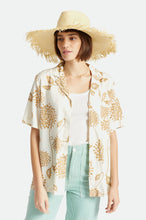 Load image into Gallery viewer, Jo Straw Frayed Fedora - Honey
