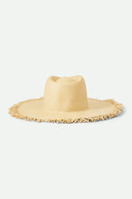 Load image into Gallery viewer, Jo Straw Frayed Fedora - Honey