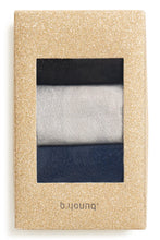 Load image into Gallery viewer, BYVALAINE Sock Box - Black Blue Silver