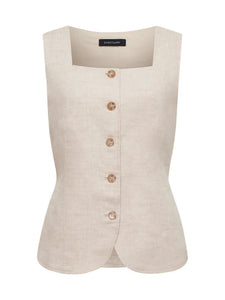 Outsmart V-Neck Flax Vest