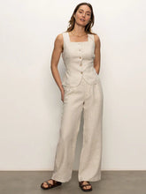 Load image into Gallery viewer, Outsmart V-Neck Flax Vest