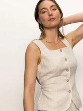 Load image into Gallery viewer, Outsmart V-Neck Flax Vest