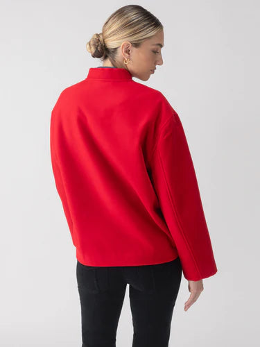 Modern Red Bomber Jacket