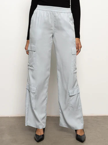 Down To Earth Soft Cargo Pant - Pearl Blue