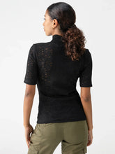 Load image into Gallery viewer, Lace Mock Knit Top