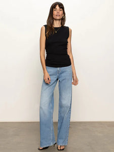 Ribbed Ruched Tank (Two Colours)