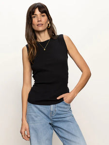 Ribbed Ruched Tank (Two Colours)