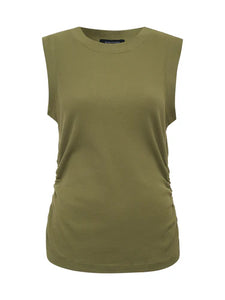 Ribbed Ruched Tank (Two Colours)