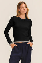 Load image into Gallery viewer, Novat Modal Ribbed Longsleeve (Two Colours)