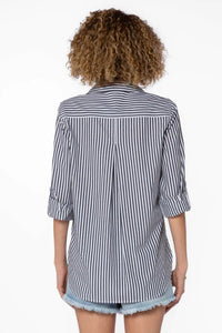 Elisa Black Stripe Shirt