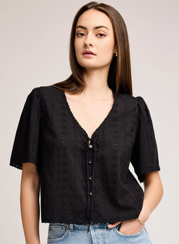 Jessa Eyelet Top