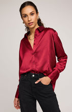 Load image into Gallery viewer, Simone Satin Button Down