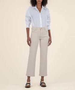 Charlotte High Rise Wide Leg - Ecru Wash