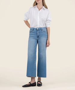 Meg High Rise Wide Leg - Deference Wash