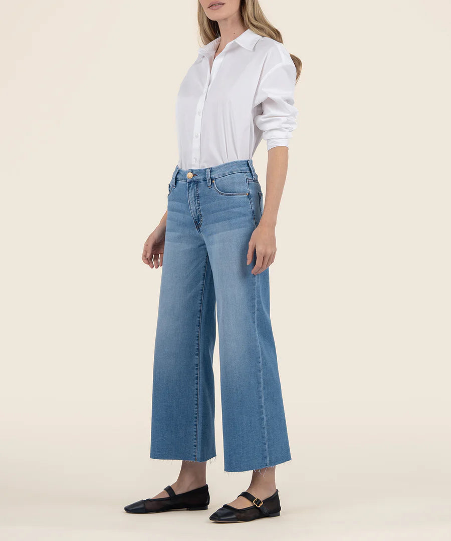 Meg High Rise Wide Leg - Deference Wash