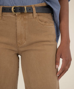 Charlotte High Rise Wide Leg Regular Hem - Caramel