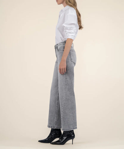 Meg High Rise Wide Leg - Stride Grey Wash