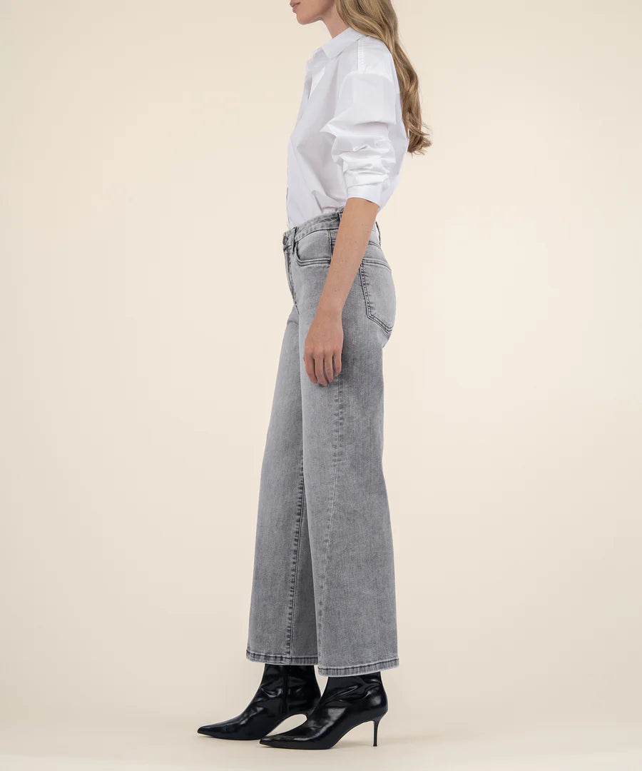 Meg High Rise Wide Leg - Stride Grey Wash