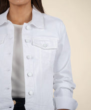 Load image into Gallery viewer, White Julia Denim Jacket