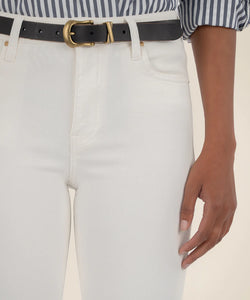 Kelsey Ankle Flair 27 Inseam - Cream Wash