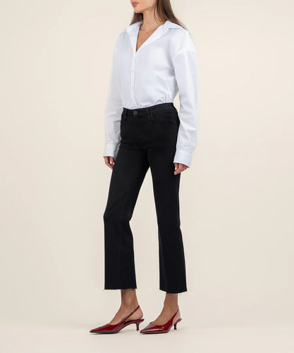 Kelsey Mid Rise Ankle Wash - Black Wash