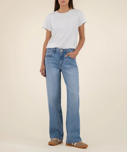 Selena Baggy Low Rise Denim - Bravery Wash