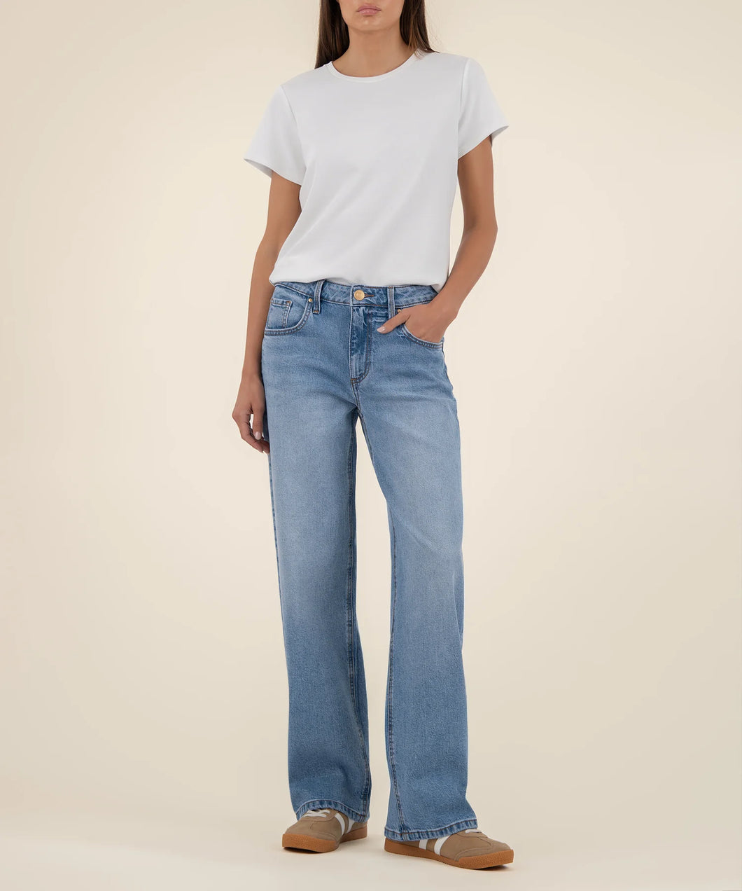Selena Baggy Low Rise Denim - Bravery Wash