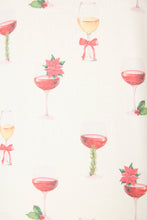 Load image into Gallery viewer, Let&#39;s Get Toasty Holiday Wine Print Pants Set