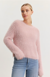 Maylie Feather Yarn Sweater