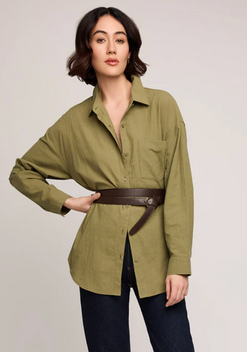Callahan Button Down Shirt in Vine
