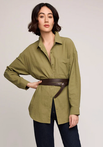 Callahan Button Down Shirt in Vine