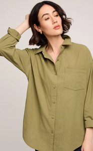Callahan Button Down Shirt in Vine