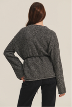 Load image into Gallery viewer, Alina Cardigan Tie Sweater - Charcoal