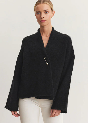 Chanson Brushed Knit Cardigan