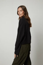 Load image into Gallery viewer, Stacey Cotton Slub Mock Neck Top - Two Colours