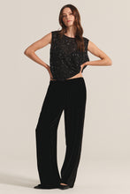 Load image into Gallery viewer, Velvet Satin Mix Media Pant