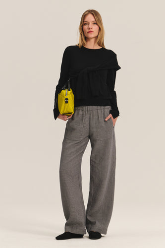 Braylen Cotton Houndstooth Pant