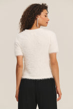 Load image into Gallery viewer, Feather Yarn Tee - Milky White