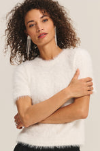 Load image into Gallery viewer, Feather Yarn Tee - Milky White
