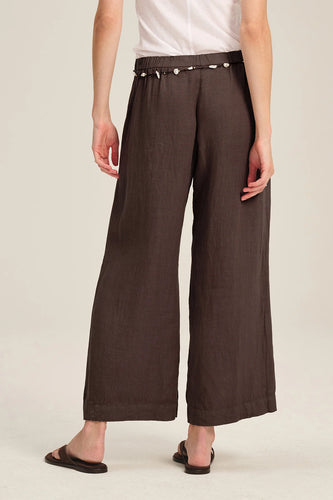Lola Linen Pant - Timber Color