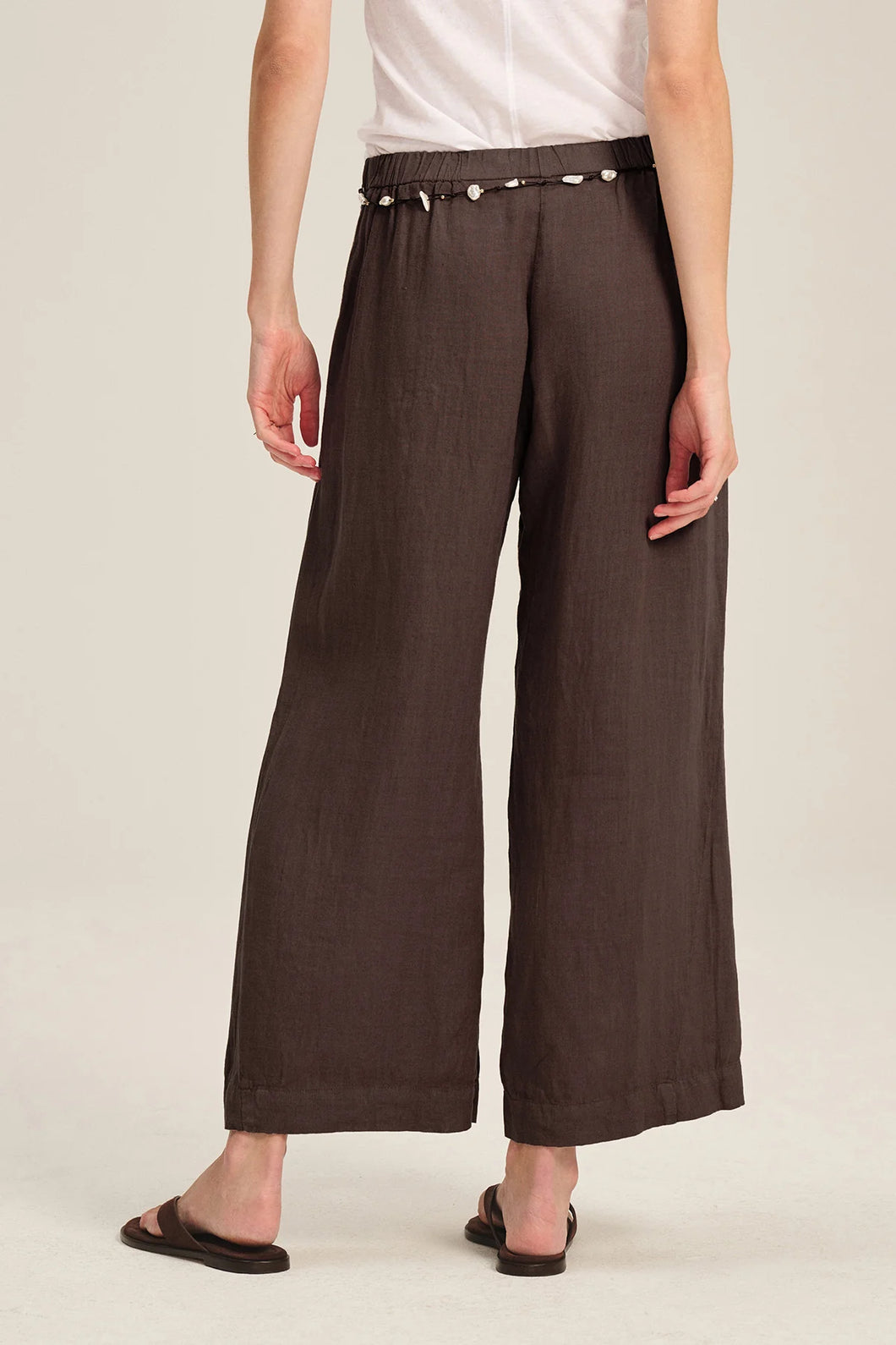 Lola Linen Pant - Timber Color