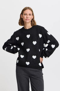 BXminya Heart Sweater