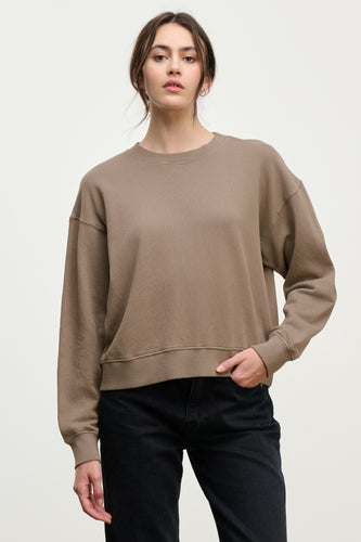 Yoko Fleece Sweater - Timber Color