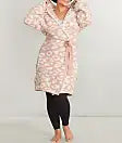 Pink Clay Marshmallow Hooded Robe