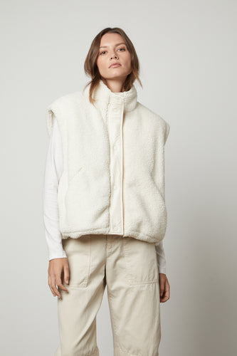 Sherpa Puffer Vest - Reversible